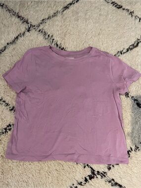 Madewell Lavender Short-Sleeve Crew Tee